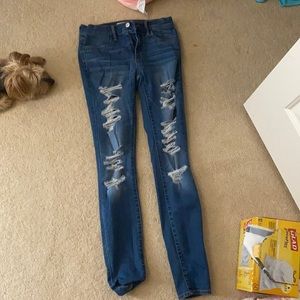 new pac sun skinny ripped jeans/jeggings